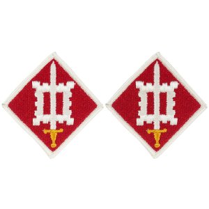 Army Patch: 18th Engineer Brigade, Full Color embroidery