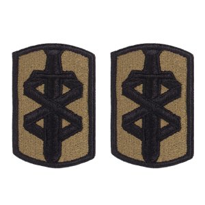 Army Patch: 18th Medical Command, embroidered on OCP