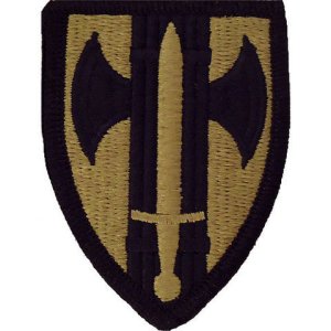 Army Patch: 18th Military Police Brigade, embroidered on OCP