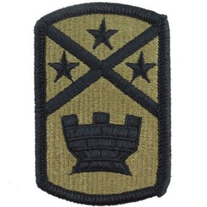 Army Patch: 194th Engineer Brigade, embroidered on OCP