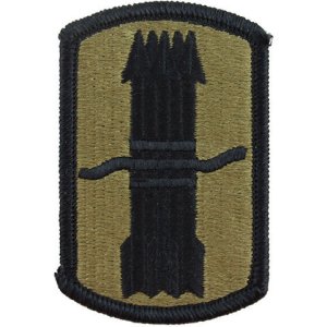 Army Patch: 197th Field Artillery Brigade, embroidered on OCP