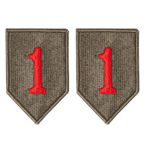 Army Patch: 1st Infantry Division, color with Hook