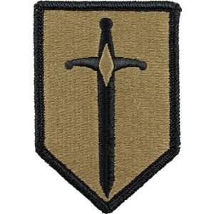 Army Patch: 1st Maneuver Enhancement Brigade, embroidered on OCP