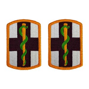 Army Patch: 1st Medical Brigade, color with hook closure