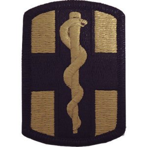 Army Patch: 1st Medical Brigade, embroidered on OCP