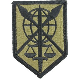 Army Patch: 200th Military Police Command, embroidered on OCP