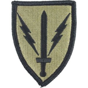 Army Patch: 201st Battlefield Surveillance Brigade, embroidered on OCP