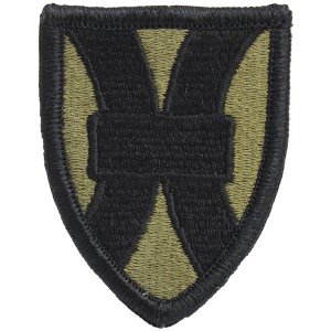 Army Patch: 21st Sustainment Command, embroidered on OCP