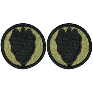 Army Patch: 24th Division, embroidered on OCP