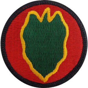 Army Patch: 24th Infantry Division, color