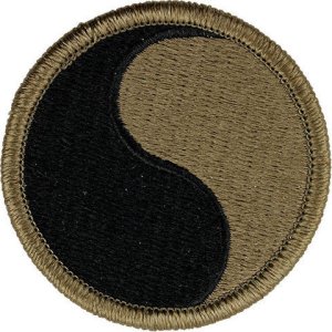 Army Patch: 29th Infantry Division, embroidered on OCP