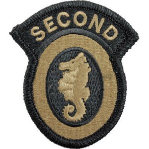 Army Patch: 2nd Engineer Brigade, embroidered on OCP