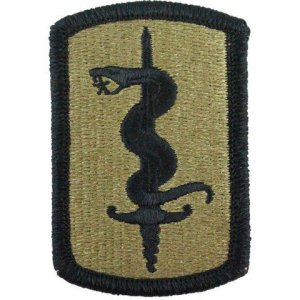 Army Patch: 30th Medical Brigade, embroidered on OCP