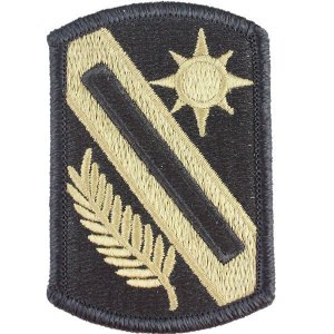 Army Patch: 321st Sustainment Brigade, embroidered on OCP