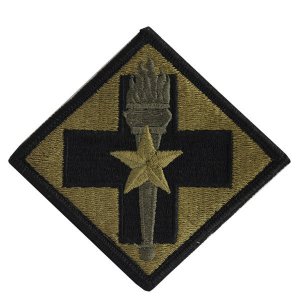 Army Patch: 32nd Medical Brigade, embroidered on OCP