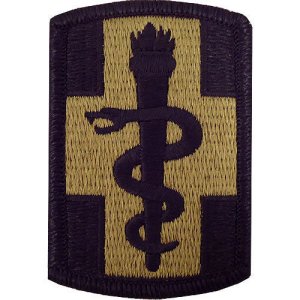 Army Patch: 330th Medical Brigade, embroidered on OCP