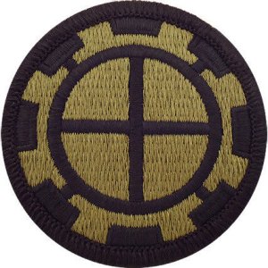 Army Patch: 35th Engineer Brigade, embroidered on OCP
