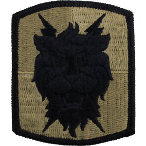 Army Patch: 35th Signal Brigade, embroidered on OCP