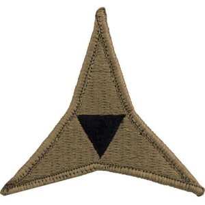 Army Patch: 3rd Corps, embroidered on OCP