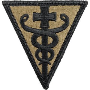 Army Patch: 3rd Third Medical Command, embroidered on OCP