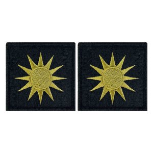 Army Patch: 40th Infantry Division Black Background, embroidered on OCP