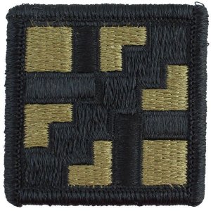 Army Patch: 411th Engineer Brigade, embroidered on OCP