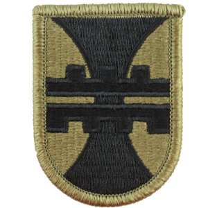 Army Patch: 412th Engineer Brigade, embroidered on OCP