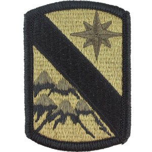 Army Patch: 43rd Sustainment Brigade, embroidered on OCP