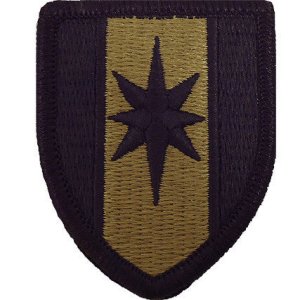 Army Patch: 44th Medical Brigade, embroidered on OCP