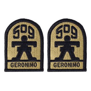 Army Patch: 509th Airborne Infantry, embroidered on OCP