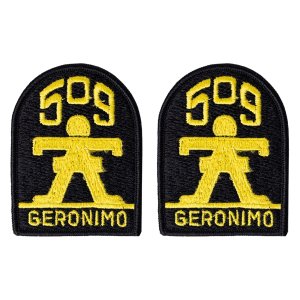 Army Patch: 509th Airborne Infantry, Full Color embroidery