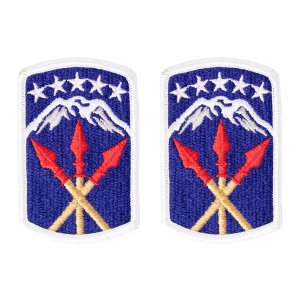 Army Patch: 593rd Sustainment Brigade, Full Color embroidery