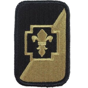 Army Patch: 62nd Medical Brigade, embroidered on OCP