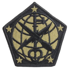 Army Patch: 704th Military Intelligence Brigade, embroidered on OCP