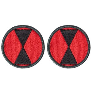 Army Patch: 7th Infantry Division, color