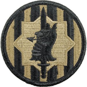 Army Patch: 89th Military Police Brigade, embroidered on OCP
