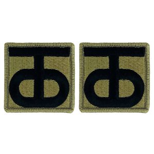 Army Patch: 90th Sustainment Brigade, embroidered on OCP