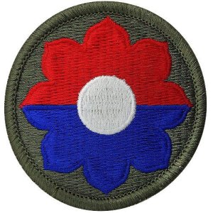 Army Patch: 9th Infantry Division, color