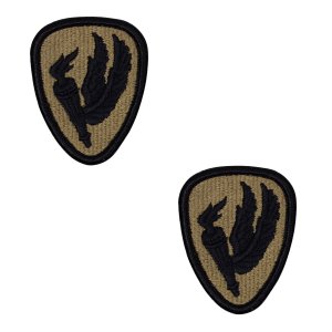 Army Patch: Aviation Center and School, embroidered on OCP