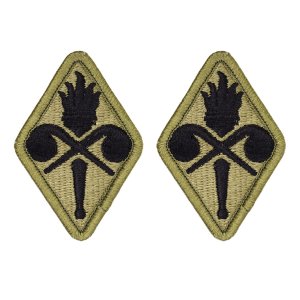 Army Patch: Chemical Training School, embroidered on OCP