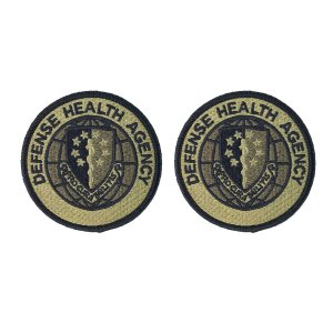 Army Patch: Defense Health Agency, embroidered on OCP with Hook