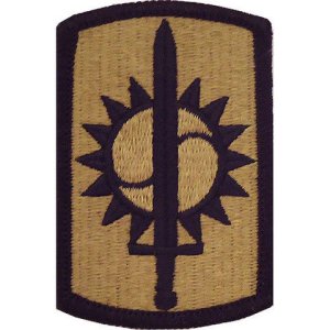 Army Patch: Eighth Military Police Brigade, embroidered on OCP