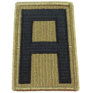 Army Patch: First Army, embroidered on OCP