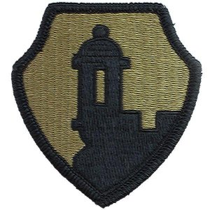 Army Patch: First Mission Support Command, embroidered on OCP