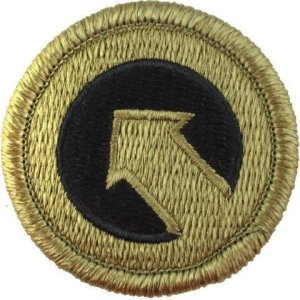 Army Patch: First Support Command, embroidered on OCP