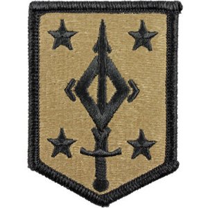 Army Patch: Fourth Maneuver Enhancement Brigade, embroidered on OCP