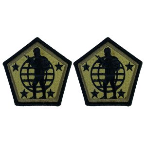 Army Patch: Human Resources Command, embroidered on OCP