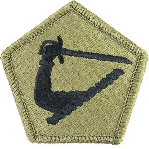 Army Patch: Massachusetts National Guard, embroidered on OCP