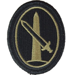 Army Patch: Midway Military District of Washington, embroidered on OCP