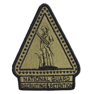 Army Patch: National Guard Recruiting Retention, embroidered on OCP